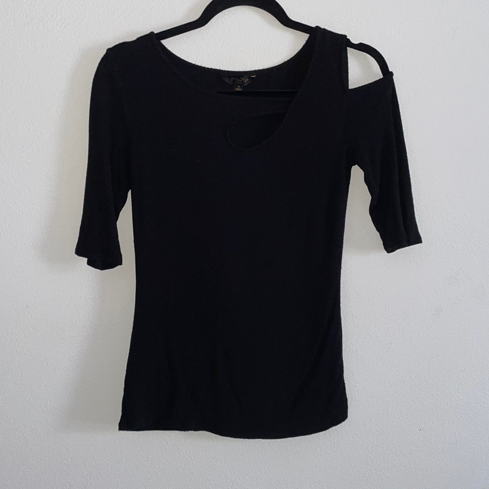 Keyhole and Cold Shoulder Top